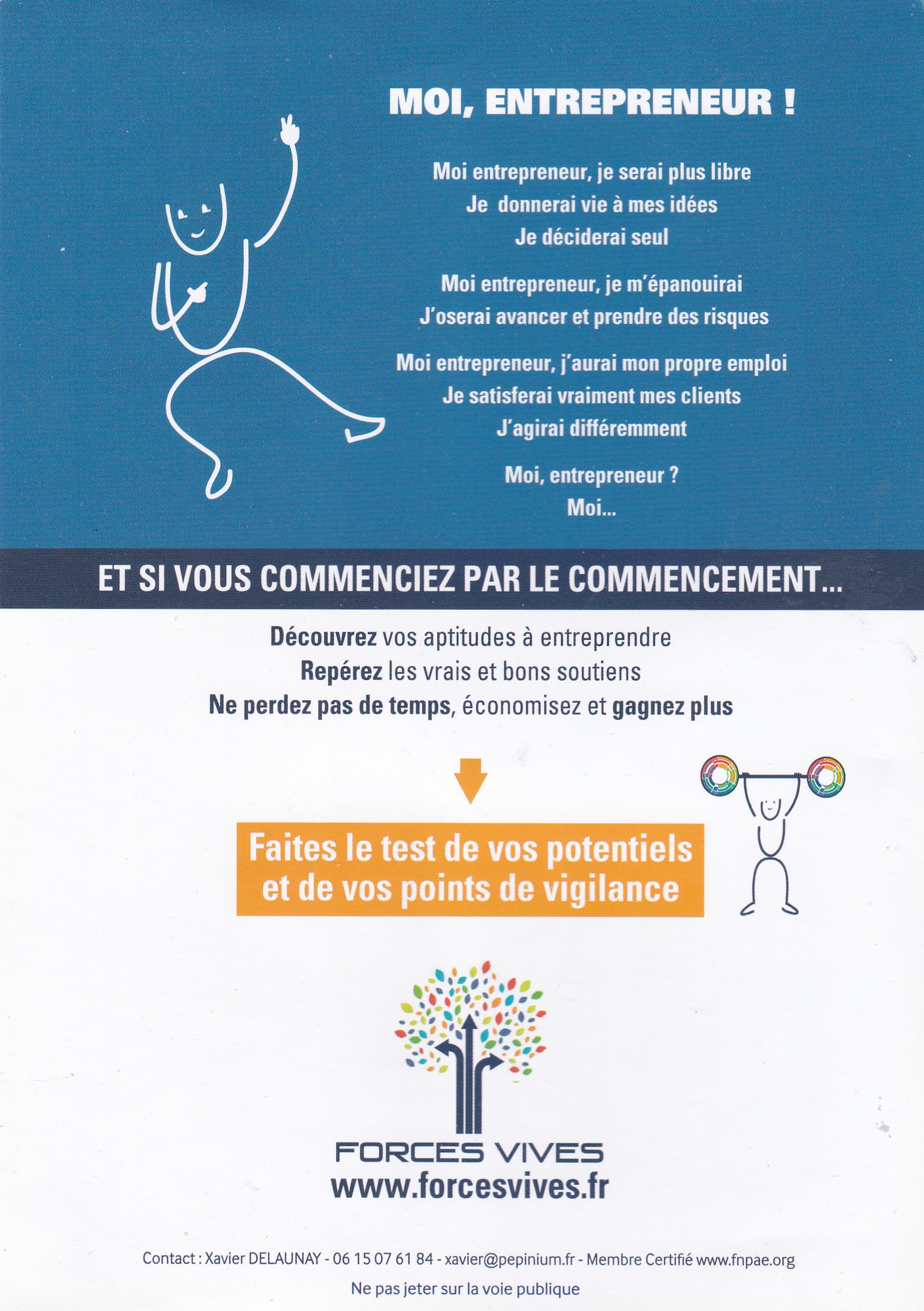annonce forcesvives Prendre le bon départ c'est tripler ses chances de réussite !